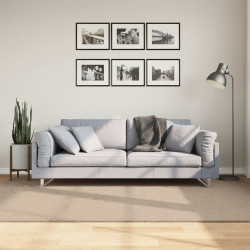 Tapete pelo curto macio e lavável huarte 160x230 cm cor areia