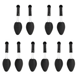 Tensores de calçado 5 pares eu 35-38 plástico preto