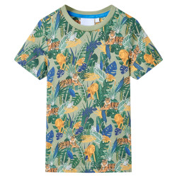 T-shirt de manga curta para criança multicor 140