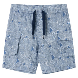 Calções de criança com cordão azul-escuro 104