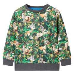 Sweatshirt para criança azul-petróleo 104