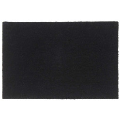 Tapete de porta 60x90 cm fibra de coco tufada preto