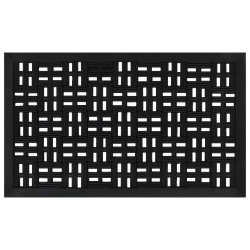 Tapete de porta retangular 45x75 cm borracha