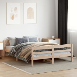 Cama sem colchão 120x200 cm madeira de pinho maciça