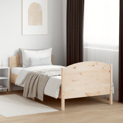 Cama sem colchão 90x190 cm madeira de pinho maciça