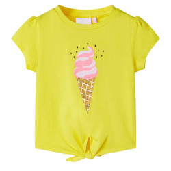 T-shirt de criança amarelo 140