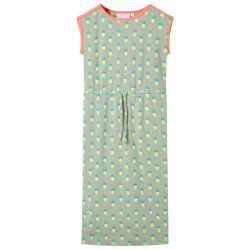 Vestido para criança menta velho 128