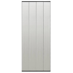 Cortina para porta anti-insetos 100x220 cm poliéster preto