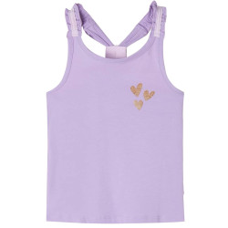 T-shirt de alças para criança lilás 104
