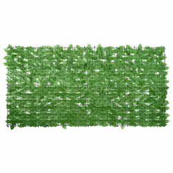 Tela de varanda com folhas verdes 200x100 cm
