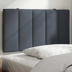 Almofadão de cabeceira hanko 80 cm veludo cinzento-escuro