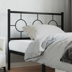 Cabeceira de substituição 100 cm metal preto