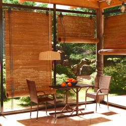 3 Pcs conjunto de jantar para jardim castanho