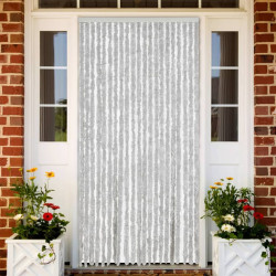 Cortina anti-insetos 90x220 cm chenille cinzento