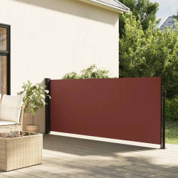 Toldo lateral retrátil 140x500 cm castanho