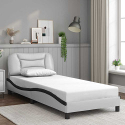 Estrutura de cama sem colchão hvar couro artificial 90x190cm