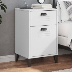 Mesa de cabeceira viken derivados de madeira branco
