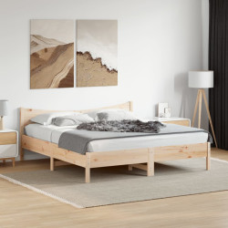 Cama sem colchão 180x200 cm madeira de pinho maciça