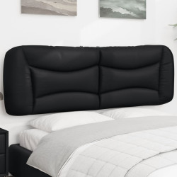 Almofadão de cabeceira hvar 152 cm couro artificial preto