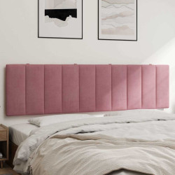 Almofadão de cabeceira hanko 180 cm veludo rosa