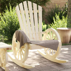 Cadeiras de baloiço adirondack 2 pcs madeira de abeto maciça