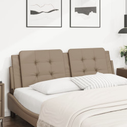 Almofadão de cabeceira zadar 160 cm couro artificial cappuccino