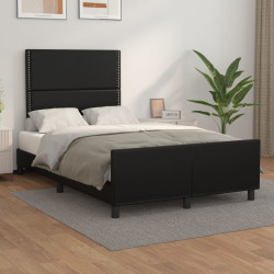Estrutura de cama sem castanho colchão 120x190cm couro do falso