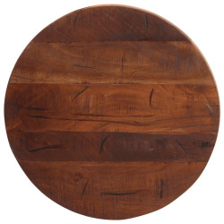 Tampo de mesa redondo ø50x3,8cm madeira recuperada maciça
