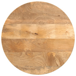 Tampo de mesa redondo ø60x3,8cm madeira de mangueira maciça