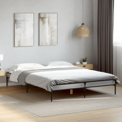 Estrutura de cama 135x190 cm derivados de madeira/metal