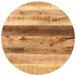 Tampo de mesa redondo ø80x3,8cm madeira mangueira áspera maciça
