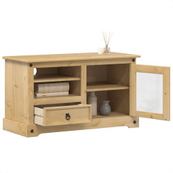 Móvel de TV corona 100x45x58 cm madeira de pinho maciça