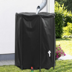 Depósito de água dobrável com torneira 1350 l PVC