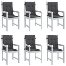 Almofadões lombares p/ cadeiras 6pcs 100x50x4cm mesclado tecido