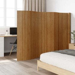 Divisória largura 600 cm altura 165 cm bambu castanho