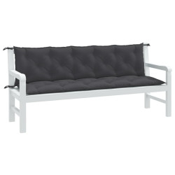 Almofadões p/ banco jardim 2pcs 180x50x7cm mesclado tecido