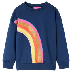 Sweatshirt para criança azul-marinho 128