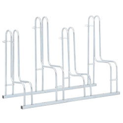 Suporte independente para 4 bicicletas aço galvanizado