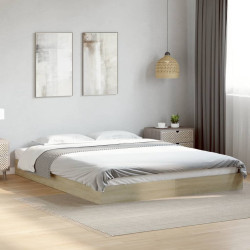 Estrutura cama s/ colchão derivados de madeira carvalho sonoma