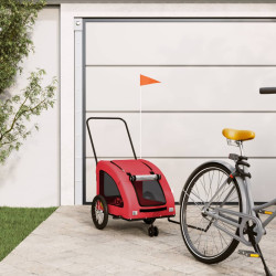 Reboque bicicleta animais tecido oxford/ferro vermelho