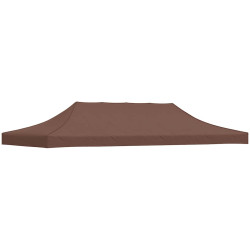 Teto para tenda de festas 6x3 m 270 g/m² castanho