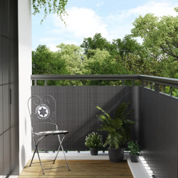Tela de varanda 400x80 cm vime PE antracite