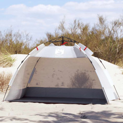 Tenda praia 2 pessoas libertação rápida impermeável cinzento