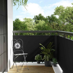 Tela de varanda 500x100 cm vime PE preto
