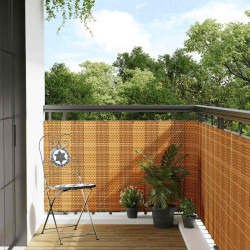 Tela de varanda 1000x90 cm vime PE castanho-claro