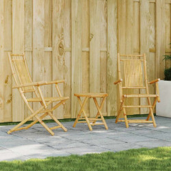 3 Pcs conjunto de bistrô em bambu