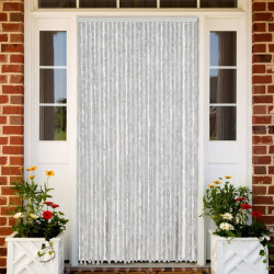 Cortina anti-insetos 118x220 cm chenille cinzento