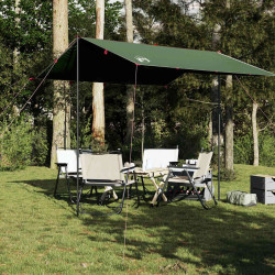 Lona de campismo 300x294 cm impermeável verde