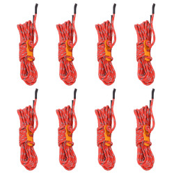 Cordas para tenda com esticadores refletores 8 pcs 4 m 4 mm