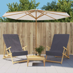 Toalhas de praia 2 pcs 60x135 cm tecido 400 gsm antracite